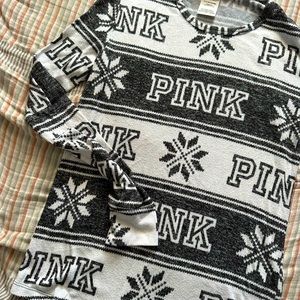 VS PINK long sleeve pajama top longe sleeve